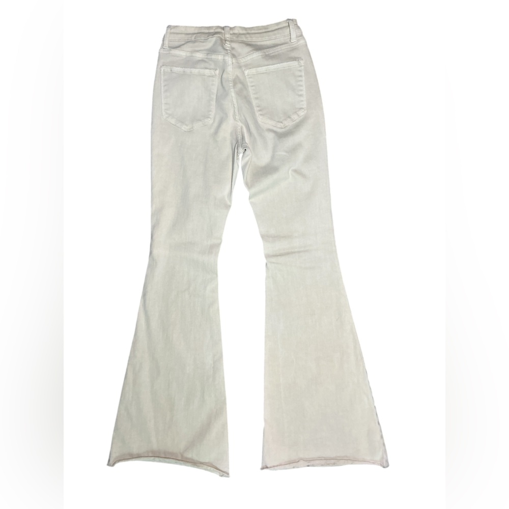 Vervet Cream High-Rise Flare Jeans